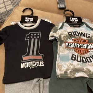 3-6 months Boys Harley Davidson Sweat Sets (2)